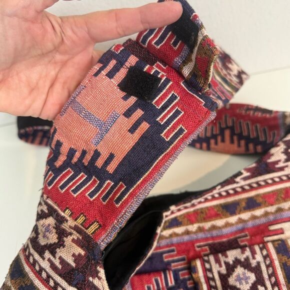 Boho Tapestry Cross Body Fabric Bag - Picture 3 of 10